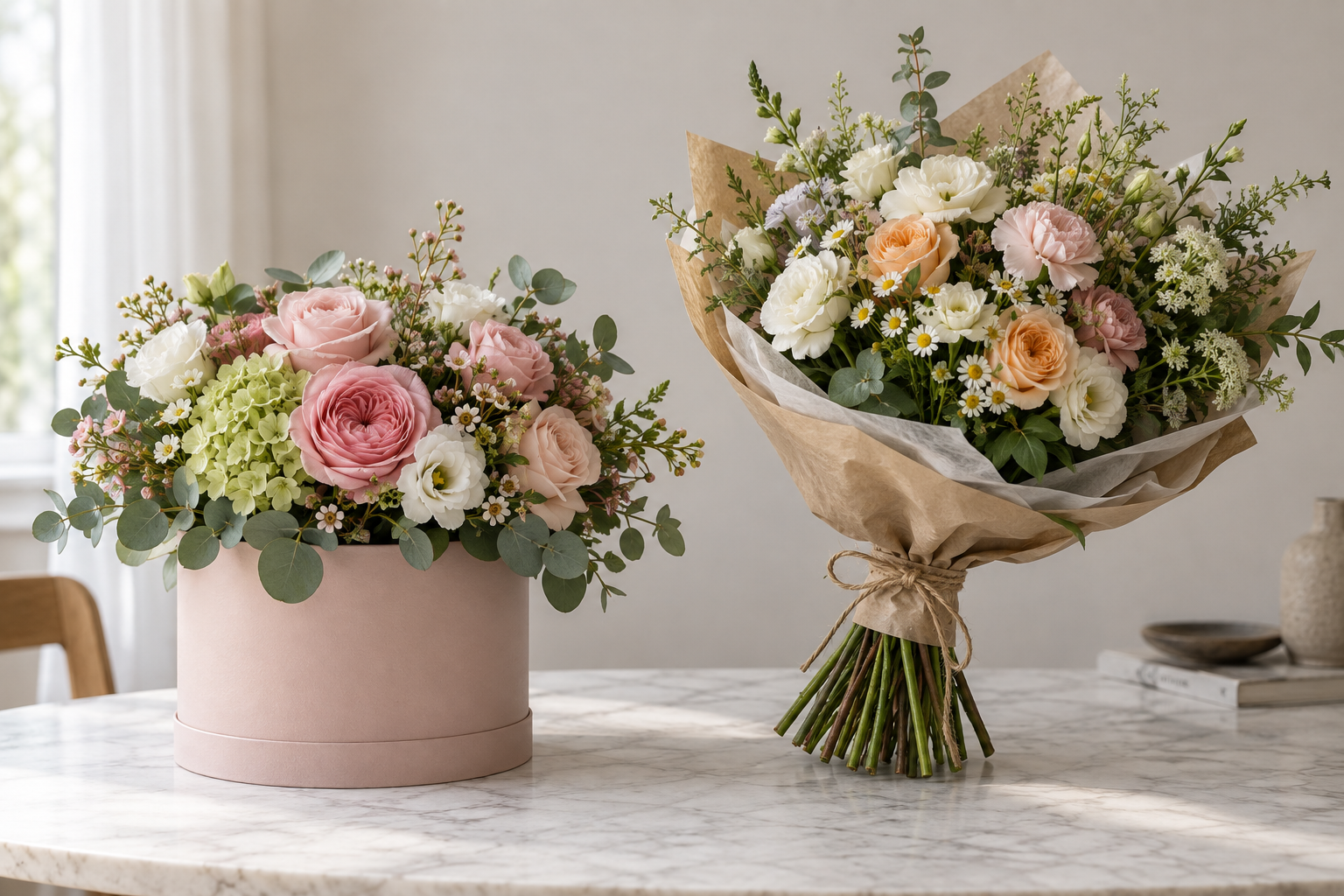 Kompozycja kwiatowa do poradnika: flower box czy klasyczny bukiet? jak wybrać formę kwiatowego prezentu